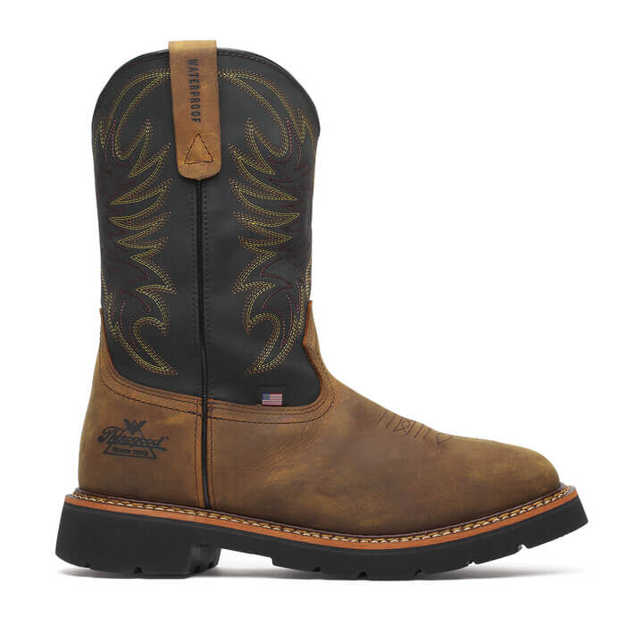 Western Work Series Square Toe Wellington 11" Waterproof Non-Safety Toe Boot