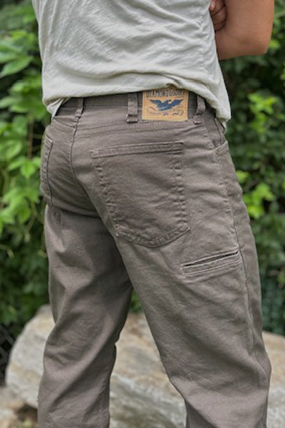 Gusset Easy Fit Stretch Canvas Six Pocket - Dark Coffee