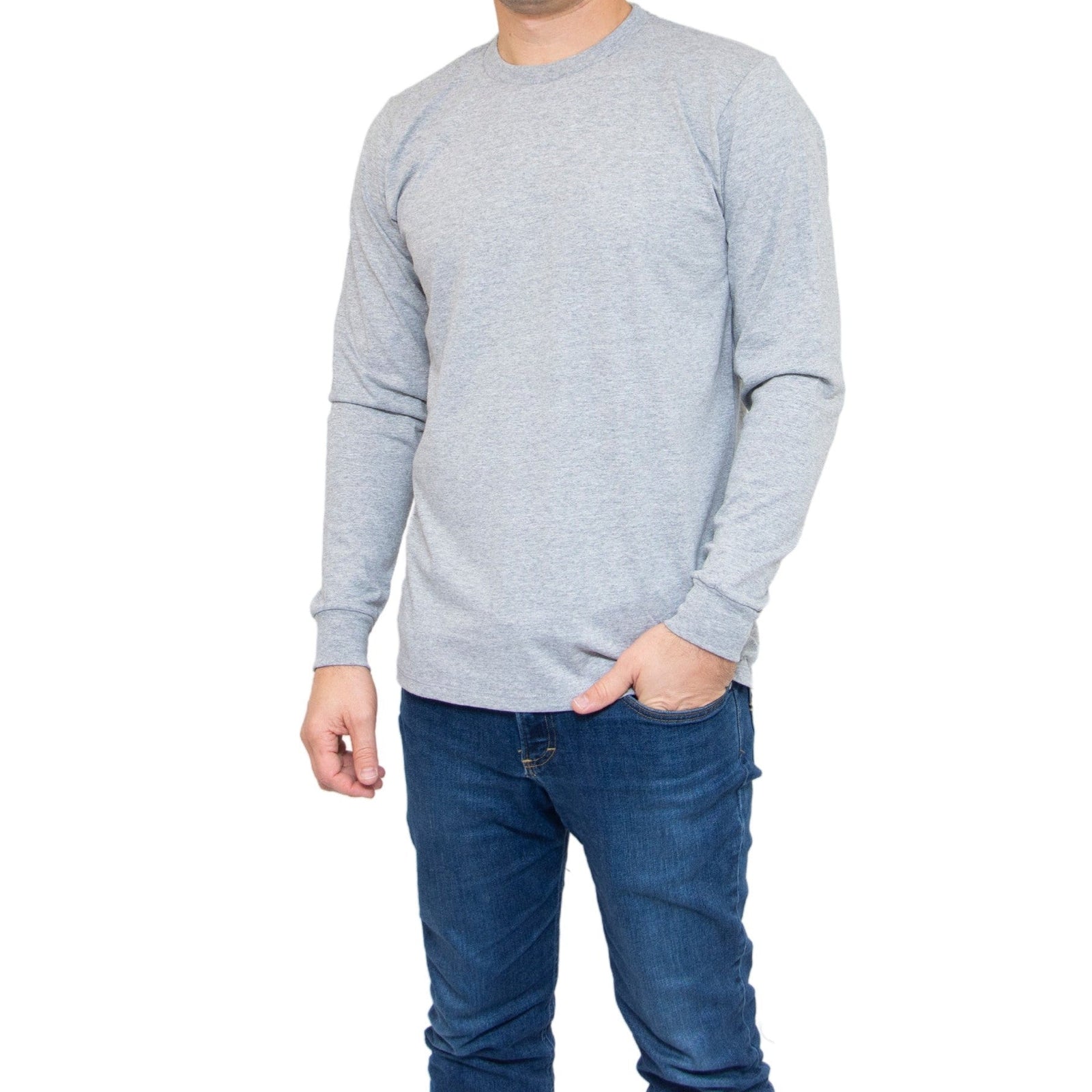 All American Clothing Co. - Long Sleeve 60/40 Crew Neck T-Shirt TTycoon
