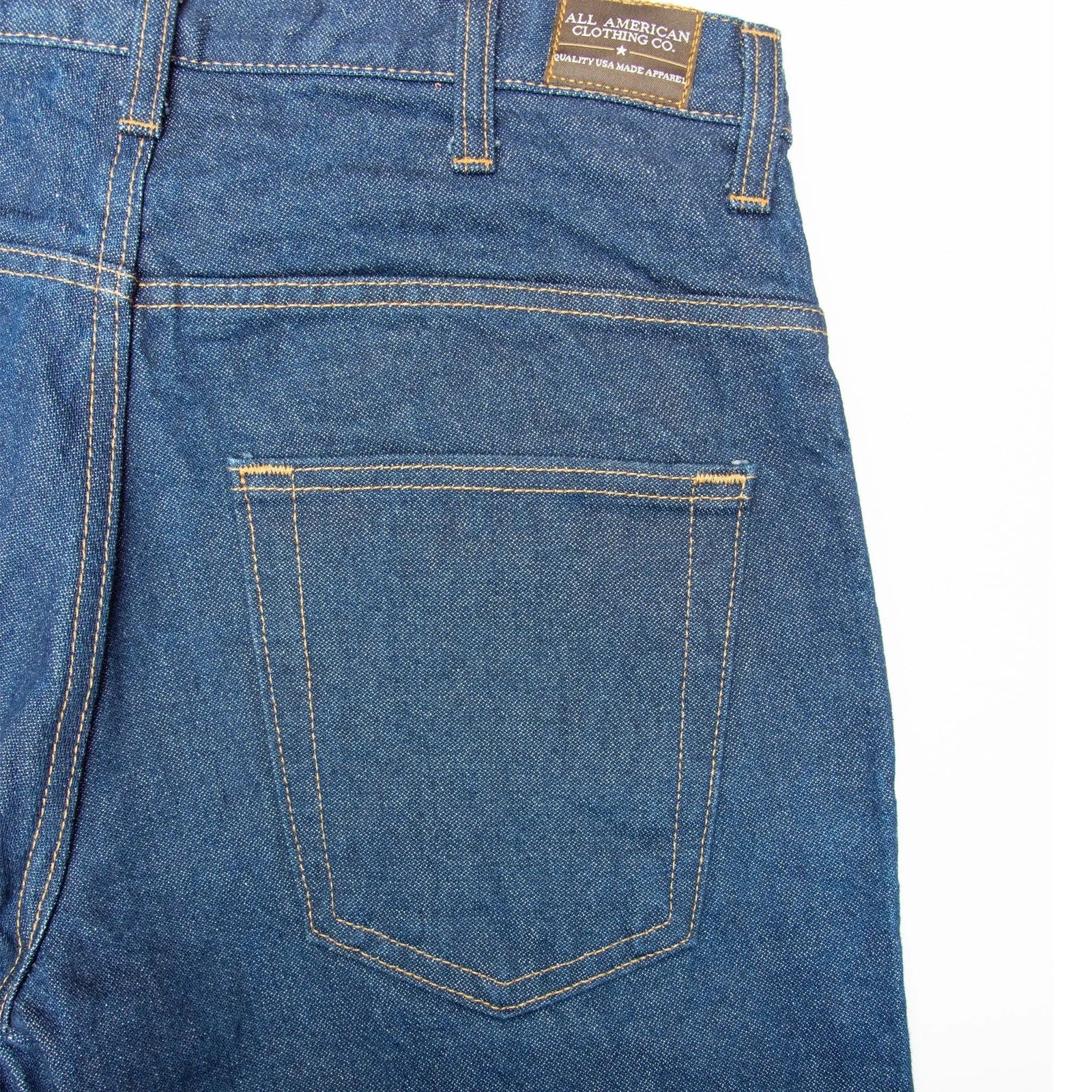 Discontinued Sizes - AA701D - Men's Boot Cut Jean with Gusset - Dark Stonewash All American Clothing Co.
