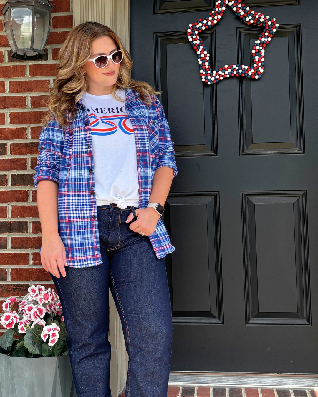 America250 Fitted Long Sleeve Midweight Flannel Shirt