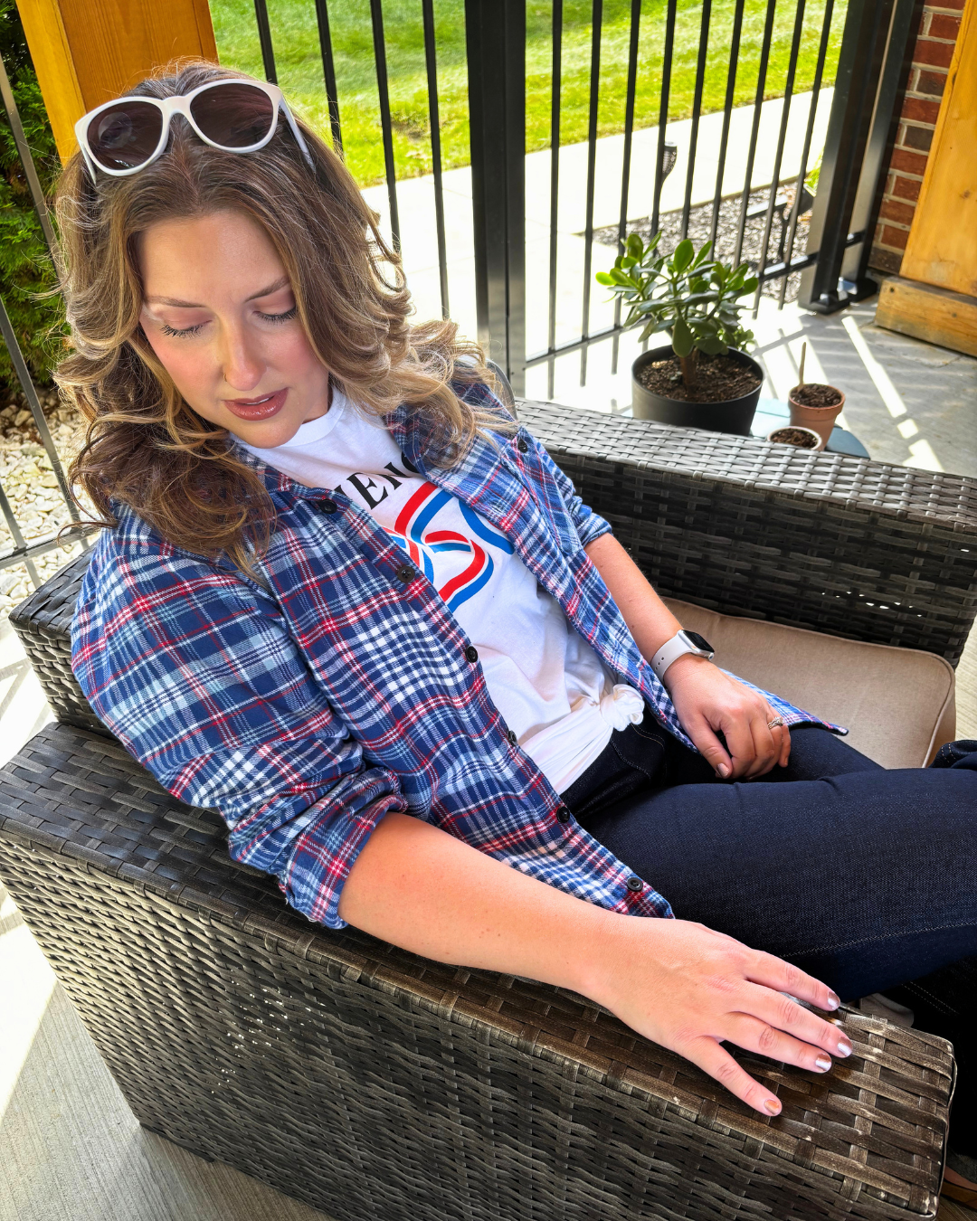 America250 Fitted Long Sleeve Midweight Flannel Shirt