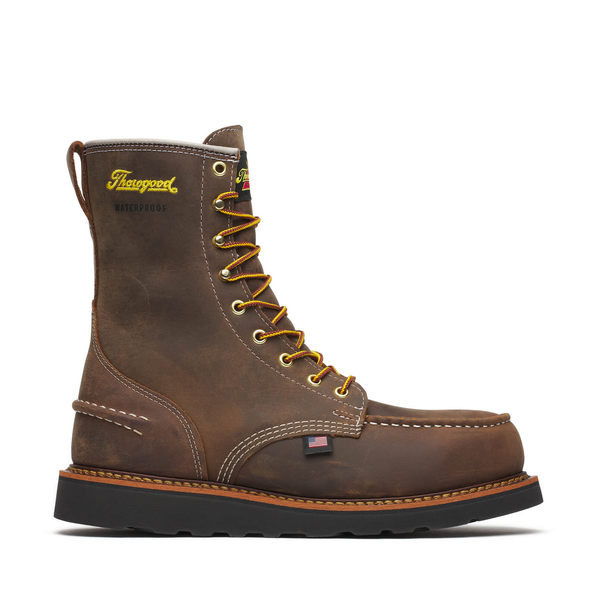 1957 Series 8" Crazy Horse Steel Toe Work Boot With Black Wedge