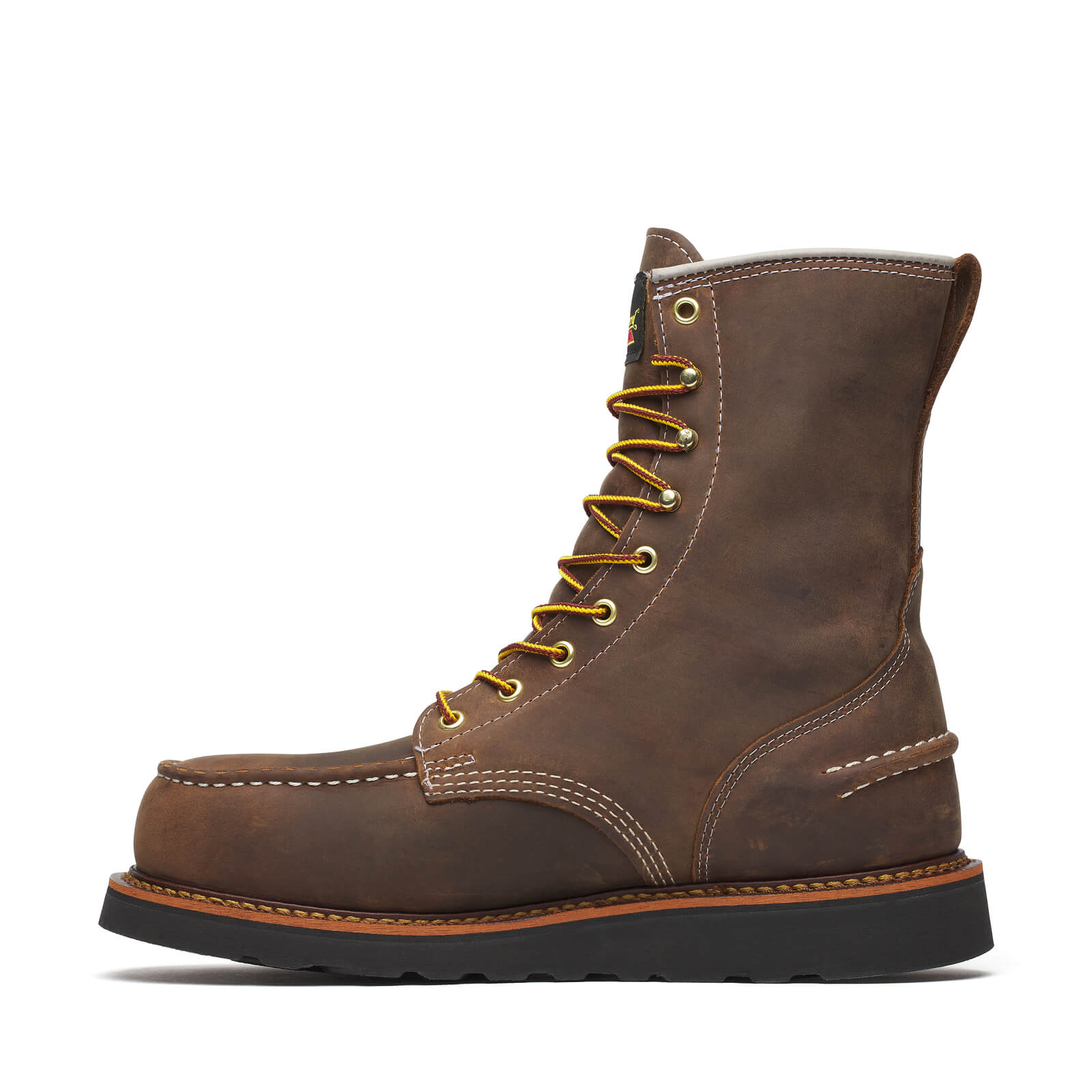1957 Series 8" Crazy Horse Steel Toe Work Boot With Black Wedge