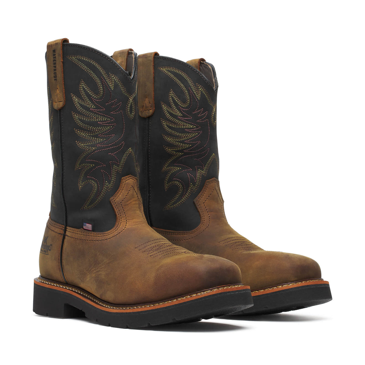 Western Work Series Square Toe Wellington 11" Waterproof Safety Toe Boot