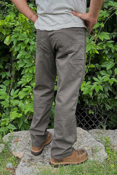 Gusset Easy Fit Stretch Canvas Six Pocket - Dark Coffee