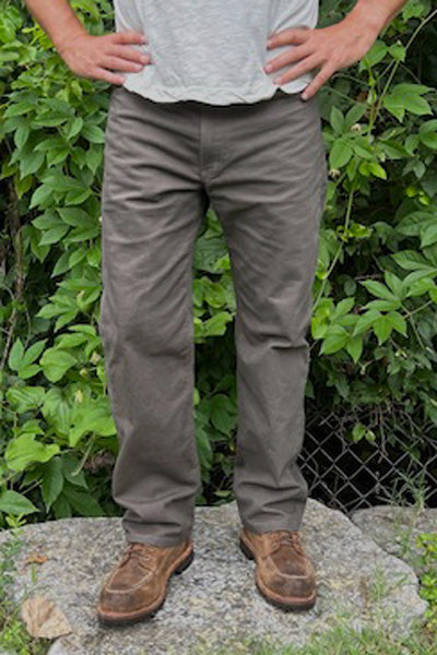 Gusset Easy Fit Stretch Canvas Six Pocket - Dark Coffee
