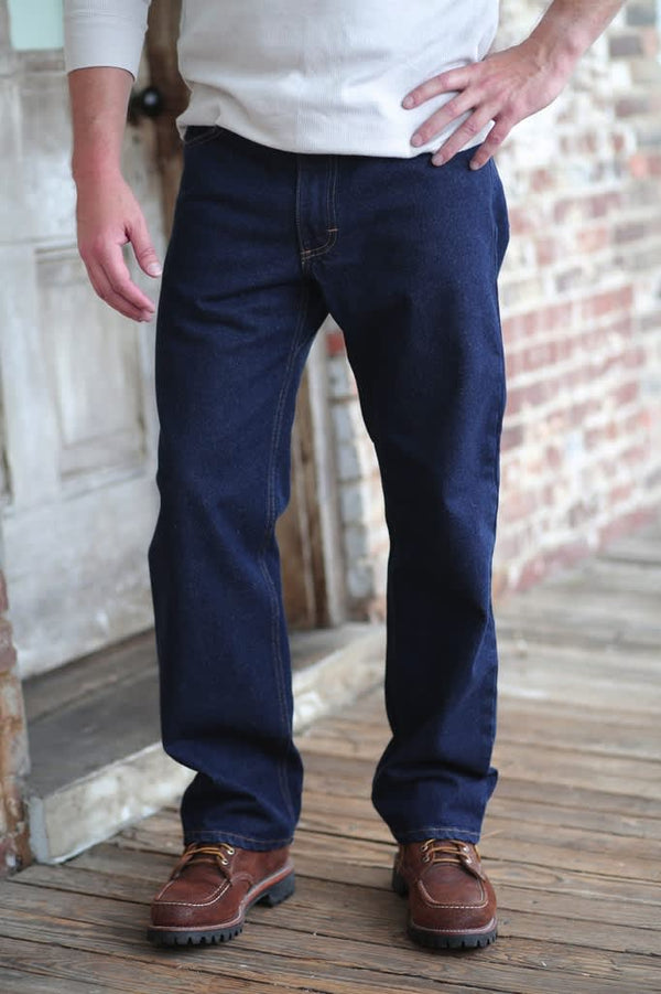 Gusset Lynchburg Regular Fit Six Pocket Stretch Jean - Industrial Blue