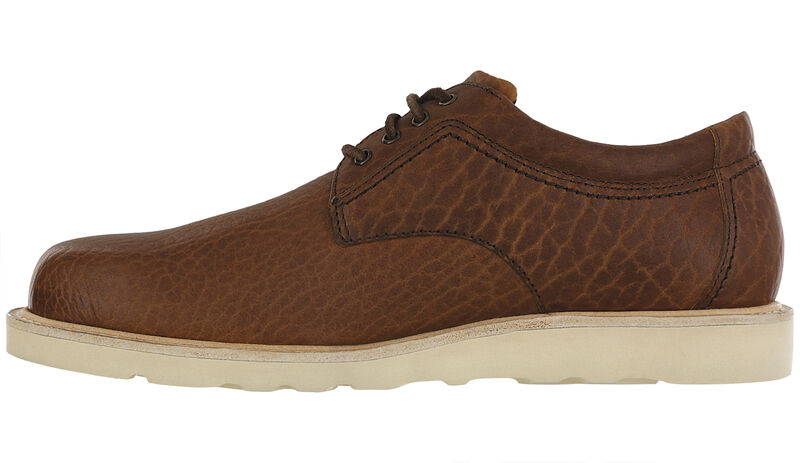 Men's Premium Bison Leather Lace-Up Work Shoe