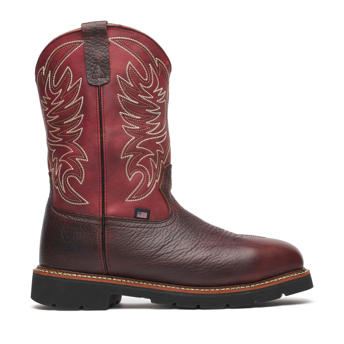 Western Work Series 11" Waterproof Chili/Crimson Safety Toe Work Boot Thorogood