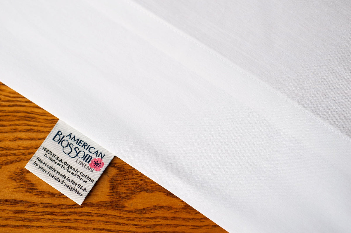 American Made Natural Cotton Bed Pillowcases