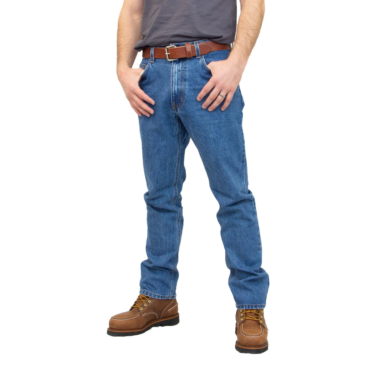 AA101L - Men's Original Jean - Medium Stonewash - Made in USA All American Clothing Co.