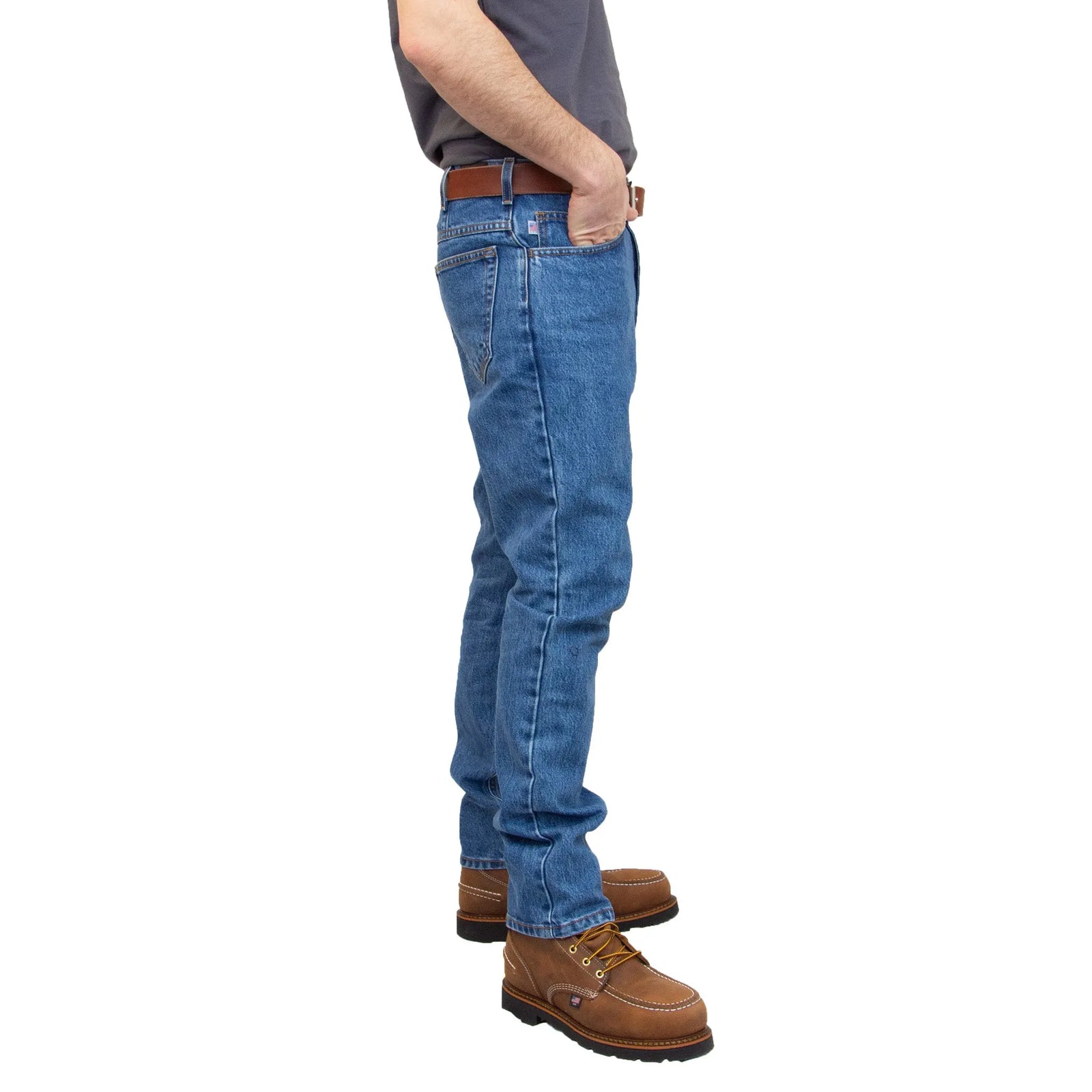 AA101L - Men's Original Jean - Medium Stonewash - Made in USA All American Clothing Co.