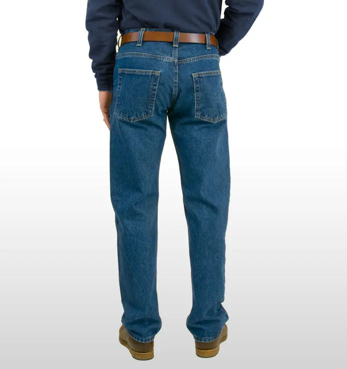AA1873L - Men's Classic Jean - Medium Stonewash - Made in USA All American Clothing Co.