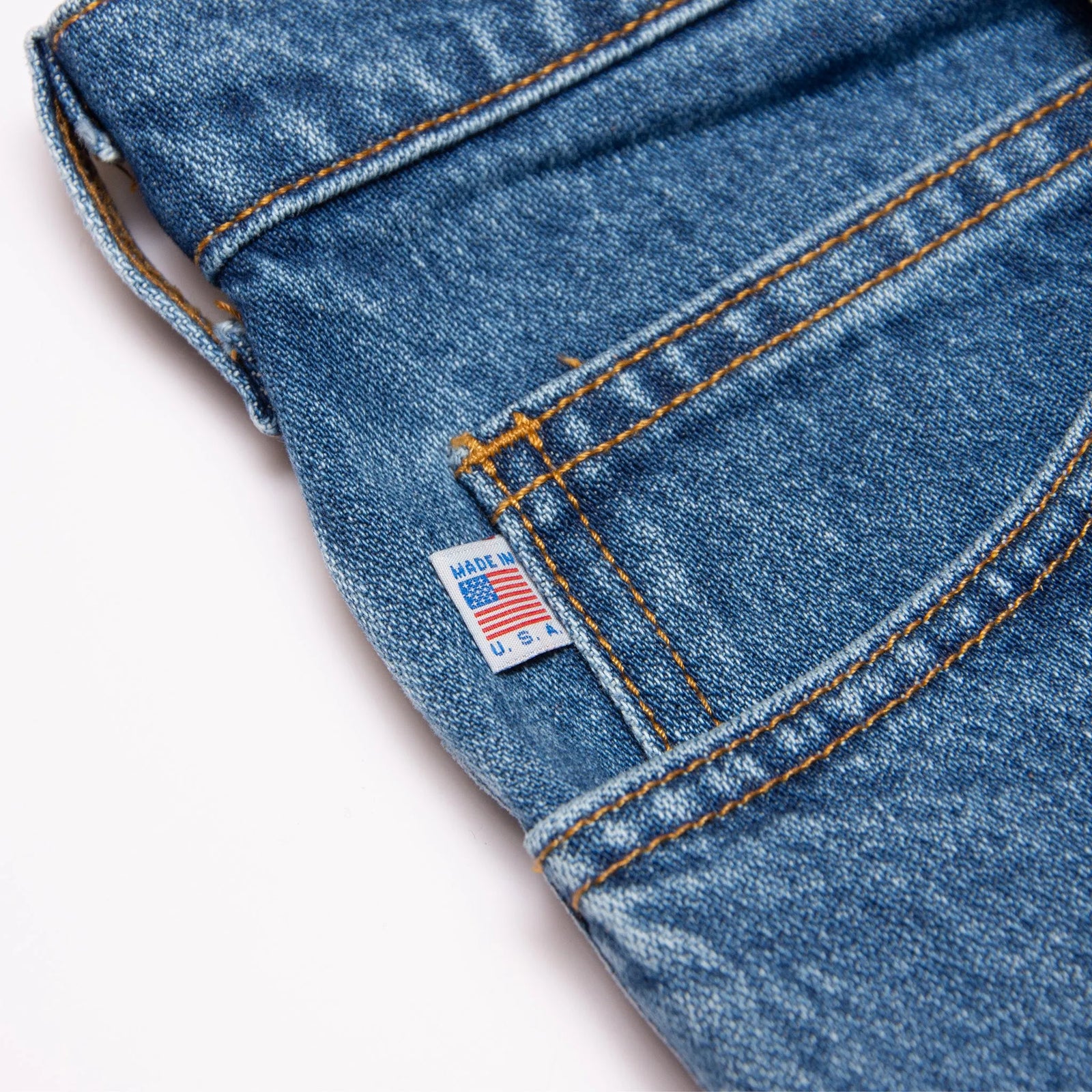 AA1873L - Men's Classic Jean - Medium Stonewash - Made in USA All American Clothing Co.
