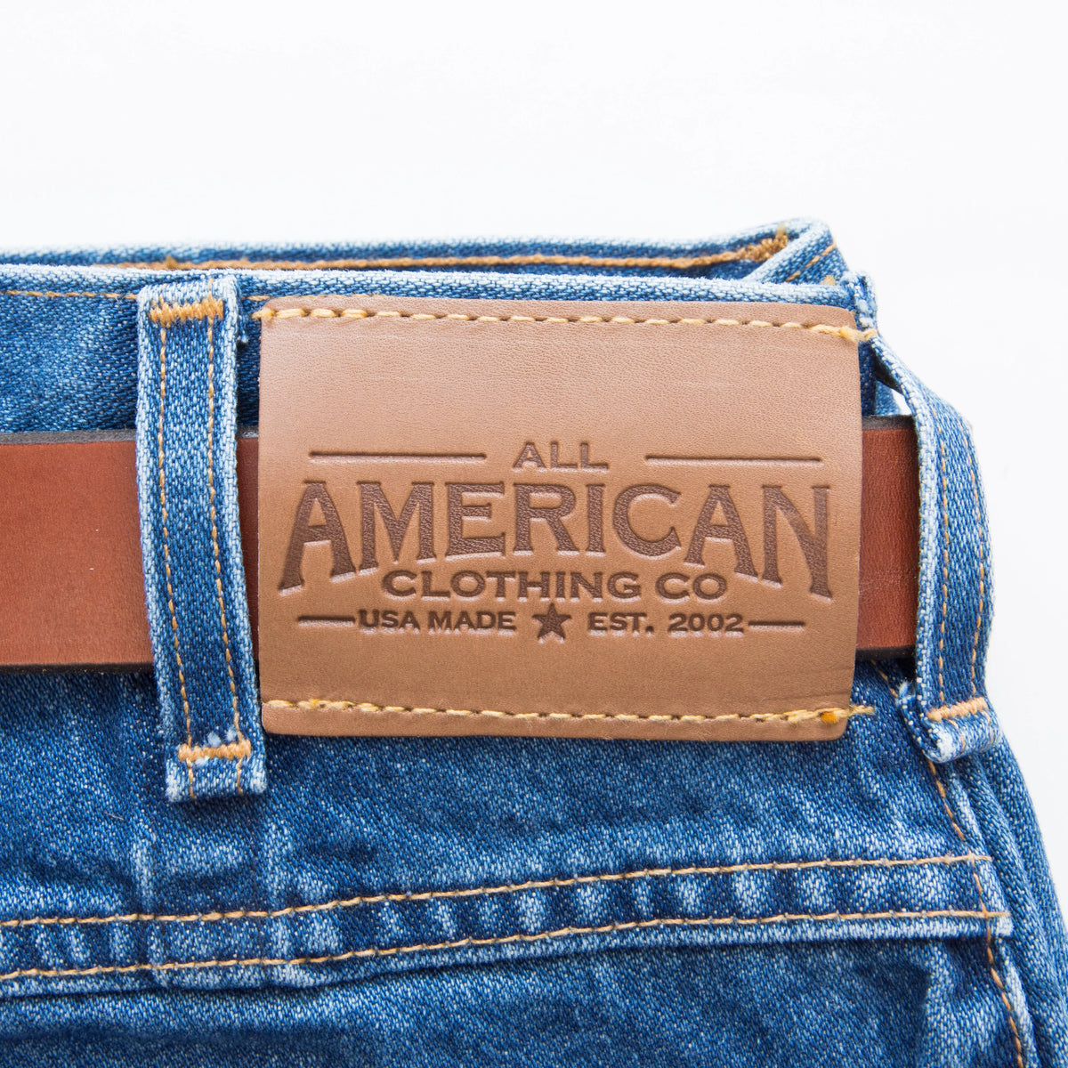 AA1873L - Men's Classic Jean - Medium Stonewash - Made in USA All American Clothing Co.