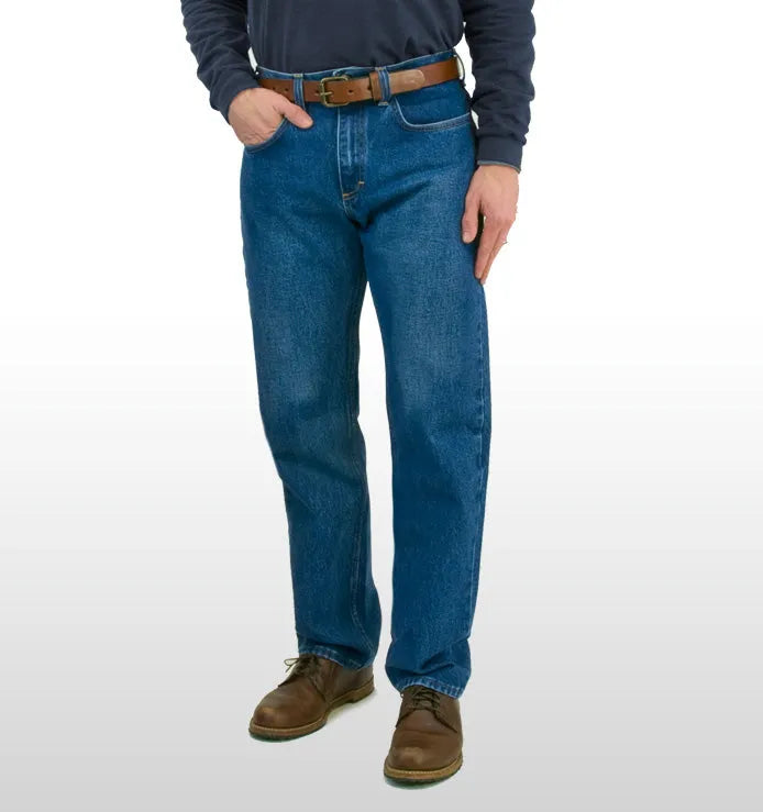 AA1873L - Men's Classic Jean - Medium Stonewash - Made in USA All American Clothing Co.