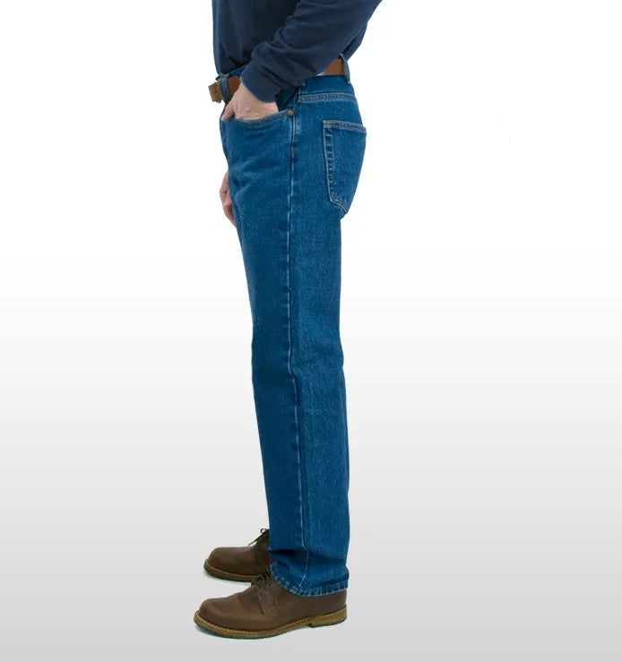 AA1873L - Men's Classic Jean - Medium Stonewash - Made in USA All American Clothing Co.