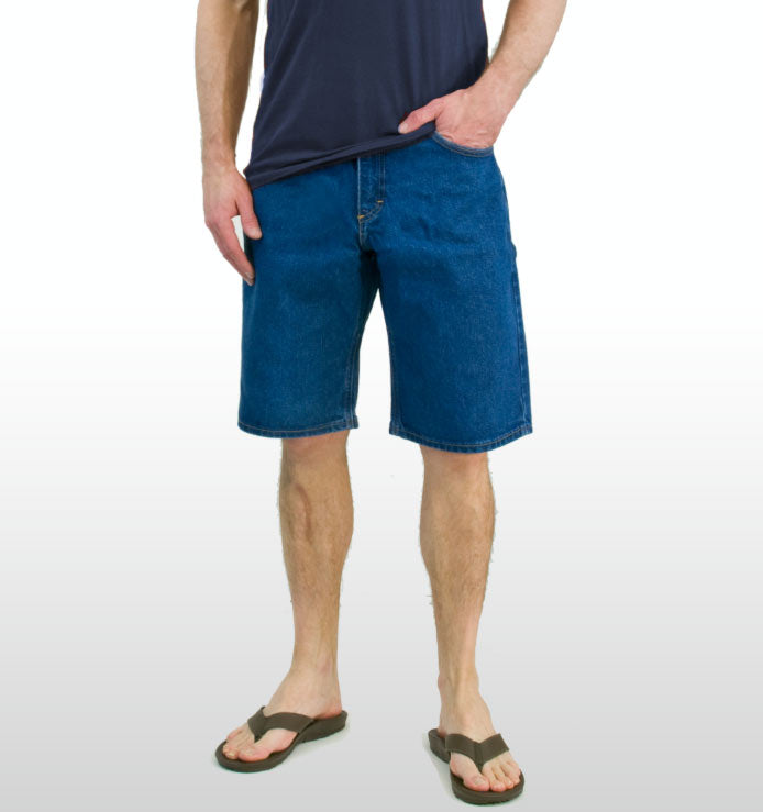 Men's Regular 5-Pocket Stretch Jean Short - Medium Stonewash